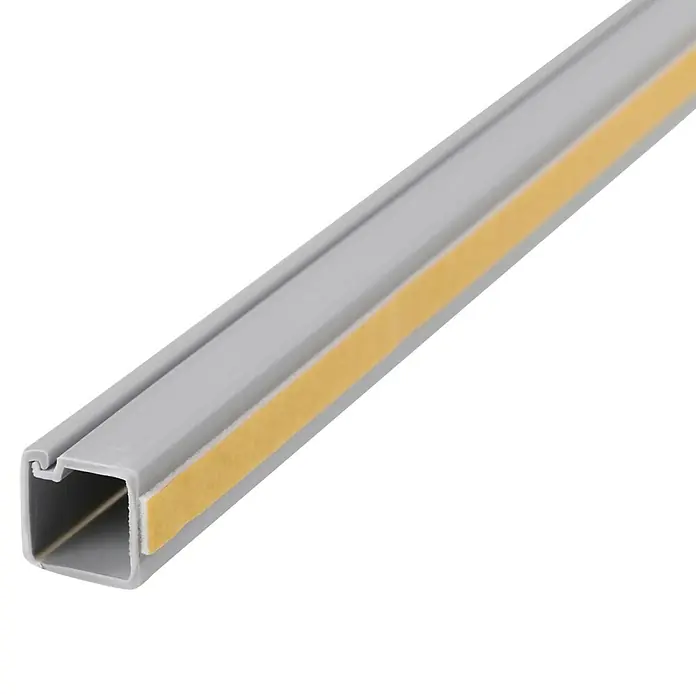 Kabelgoot Zelfklevend - 2 m x 13 mm x 13 mm, Zilver - Close-up