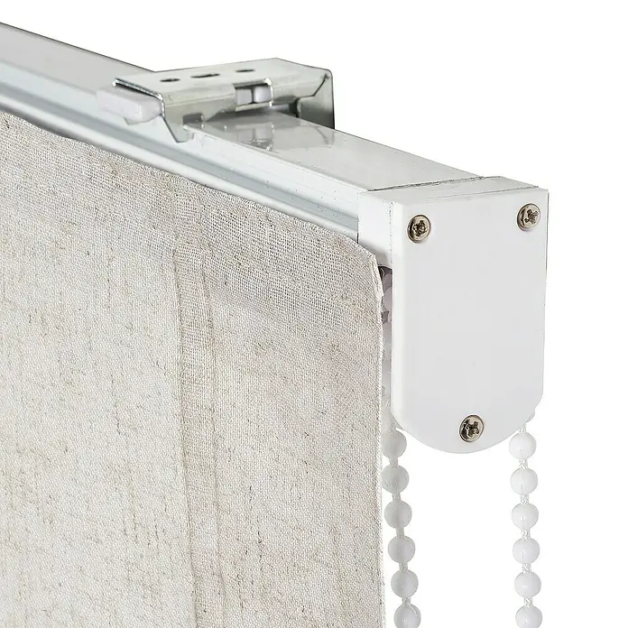 Estor enrollable Paqueto - An x Al: 105 x 250 cm, Lino - Primer plano