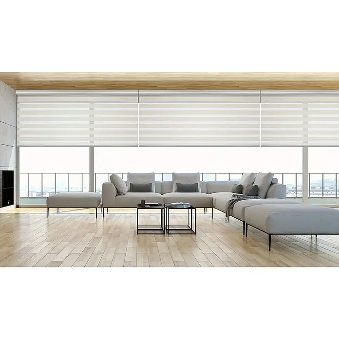 Estor noche y día Platinum - An x Al: 80 x 250 cm, Lino - Foto ambiente