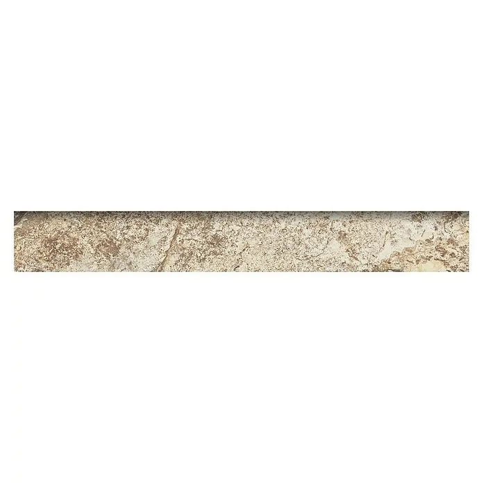 Zócalo cerámico Stone - 8 x 60 cm, Tierra - Vista frontal
