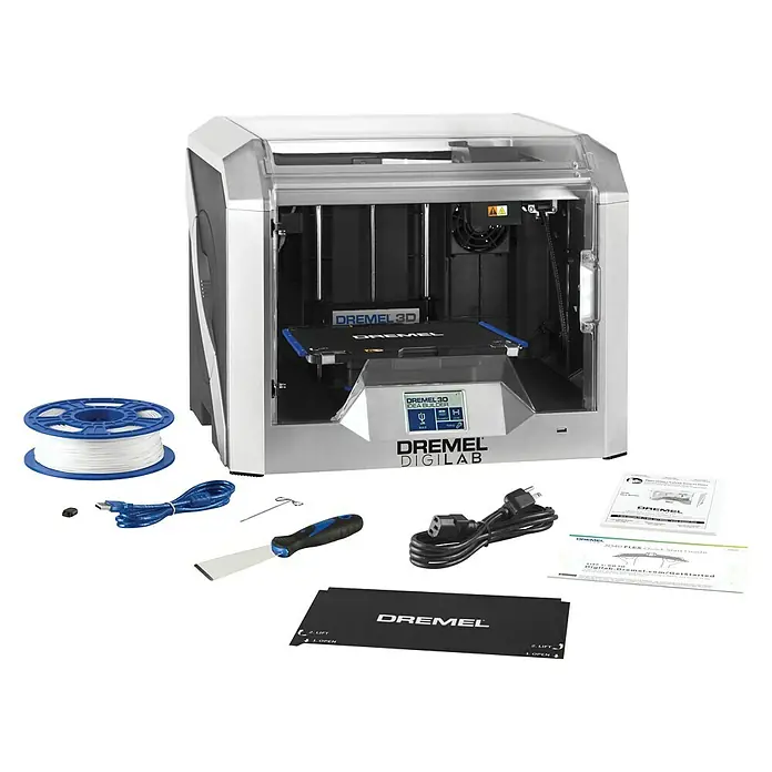 Dremel 3D-Drucker 3D40 Flex - Max. Druckvolumen: 254 x 152 x 170 mm, Schichtdicke: 0,05 mm - Diagonale Ansicht