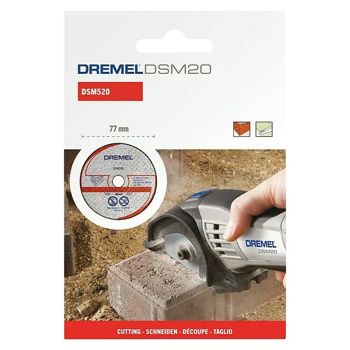 Mauerwerk-Trennscheibe DSM 520 - 77 mm, Geeignet für: Mauerwerk, Schnitttiefe: 20 mm, 2 Stk. - Vorderansicht