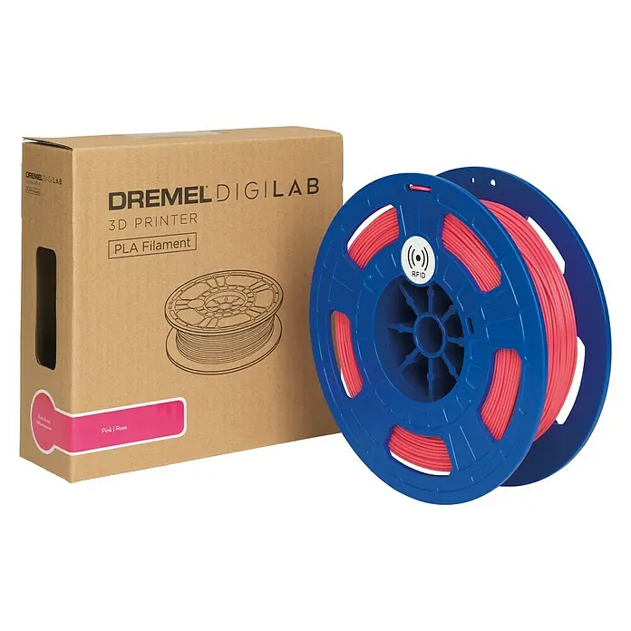 Dremel 3D-Drucker-Filament PLA-PIN-01 - Polylactide (PLA), Durchmesser: 1,75 mm, Pink - Diagonale Ansicht