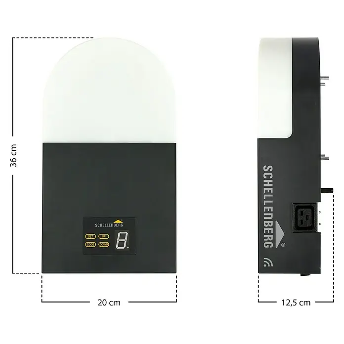 Schellenberg Garagentorantrieb Smart Drive XL - Torfläche: Max. 14 m², Zugkraft: Max. 1.000 N