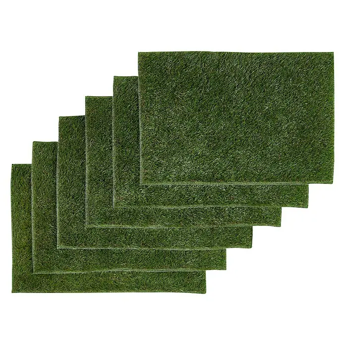 Tisch-Set Rasen Inside - 45 x 30 cm, Grün - Draufsicht