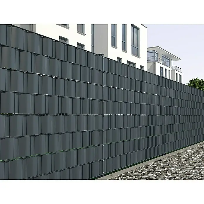 Hadra Vlechtband - 250 x 190 cm, Antraciet - Sfeeropname