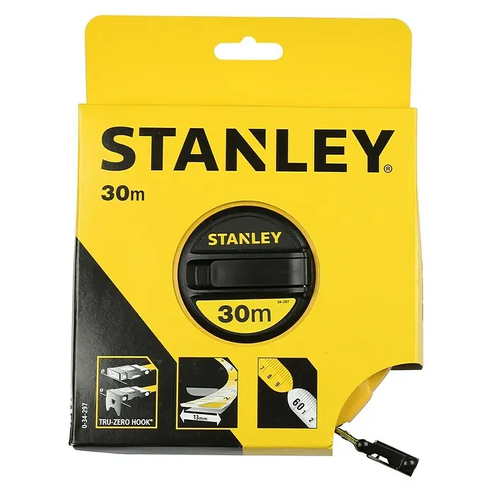 Stanley Kapselmaßband Glasfiber - Länge Maßband: 30 m - Draufsicht