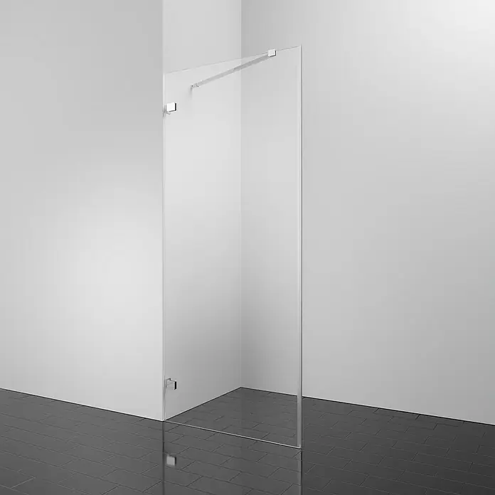 Camargue Air 2.0 Duschwand C78 - B x H: 97 x 200 cm, Beschichtet, Stärke: 8 mm, Chrom - Stimmungsaufnahme
