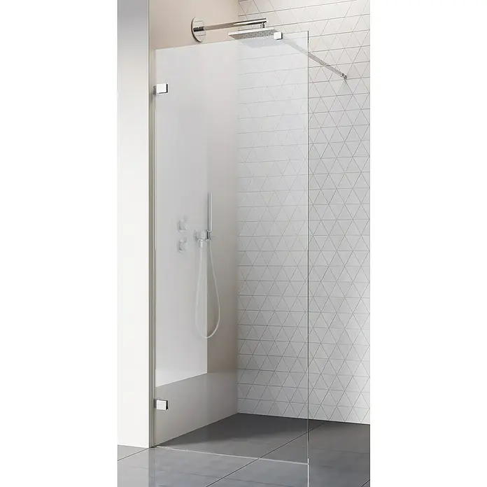 Camargue Air 2.0 Duschwand C78 - B x H: 97 x 200 cm, Beschichtet, Stärke: 8 mm, Chrom - Stimmungsaufnahme