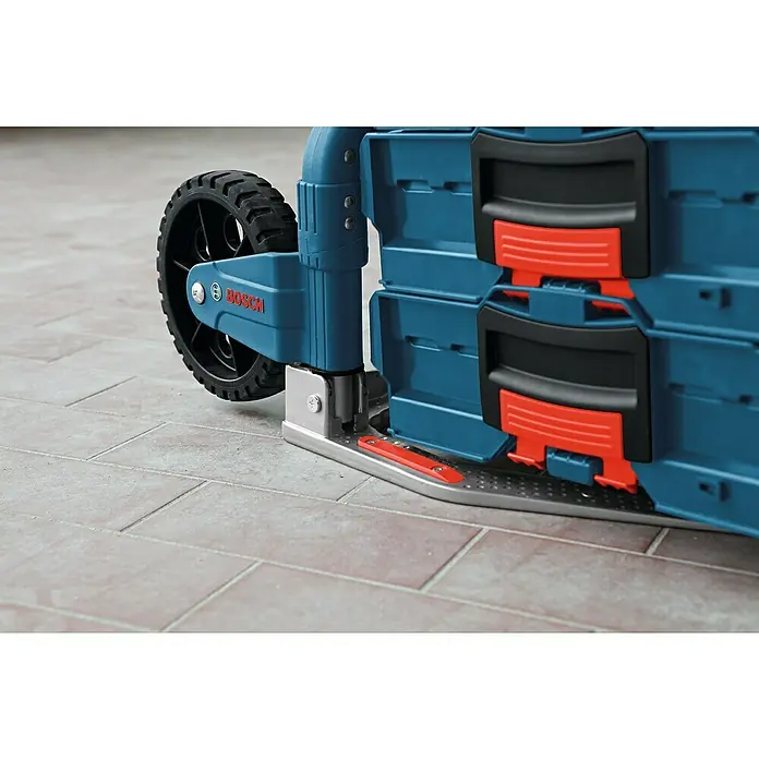 Bosch Professional Klappsackkarre Alu-Caddy - Material: ABS, Passend für: Bosch Professional Werkzeugkoffer L-BOXX - Detailaufnahme