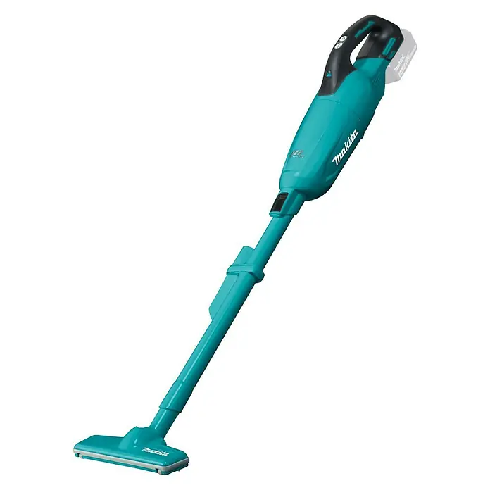 Makita Akku-Staubsauger DCL281FZ - 18 V, Ohne Akku, Behältervolumen: 0,75 l - Diagonale Ansicht