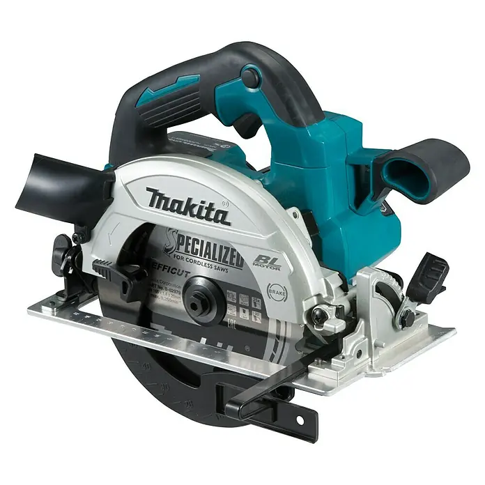 Makita Akku-Handkreissäge DHS660Z - 18 V, Ohne Akku, Leerlaufdrehzahl: 0 U/min - 5.000 U/min - Diagonale Ansicht