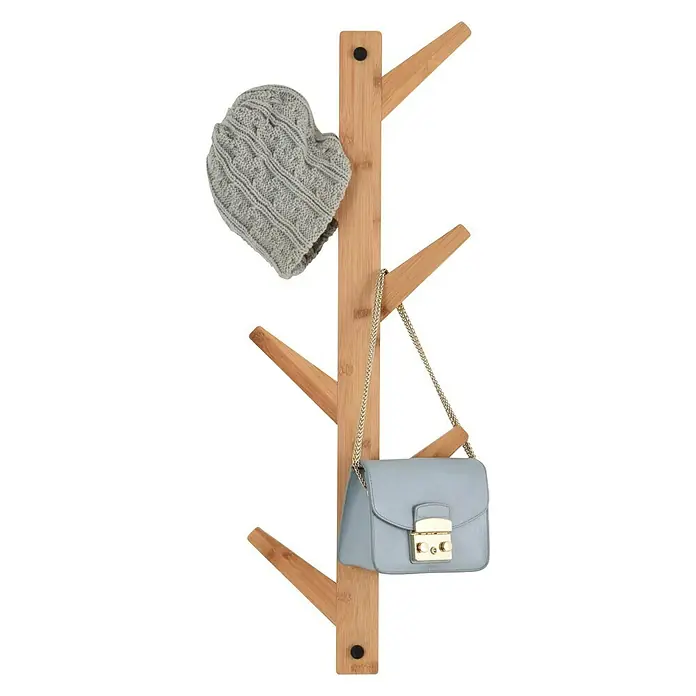 Garderobenleiste 2 in 1 - Länge: 75 cm, Anzahl Haken: 6 Stk. - Vorderansicht