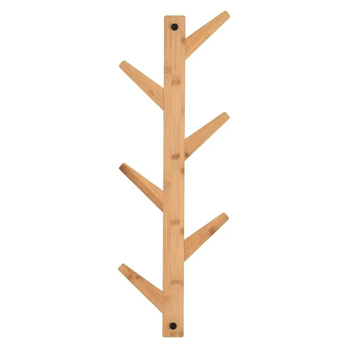Garderobenleiste 2 in 1 - Länge: 75 cm, Anzahl Haken: 6 Stk. - Vorderansicht
