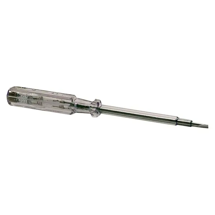 UniTEC Spannungsprüfer - Isoliert, Transparent, 200 - 250 V, Länge: 190 mm - Rechte Seitenansicht