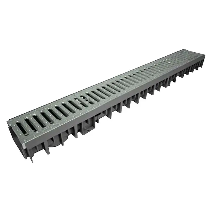 Kanalica za odvod vode - D x Š x V: 100 x 13 x 8,5 cm - Dijagonalni pogled