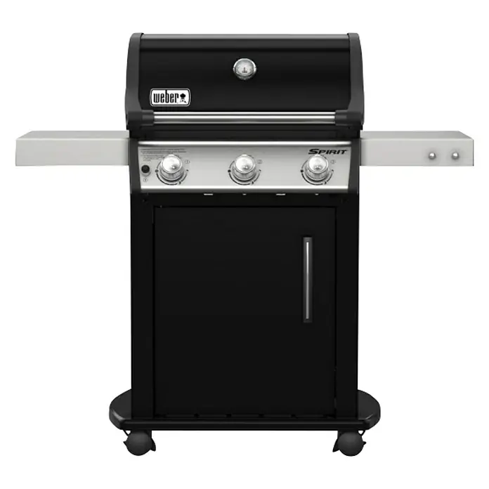 Weber Plinski roštilj Spirit E-315 GBS - Broj plamenika: 3, Dimenzija rešetke za pečenje: 61 x 45 cm, 9,38 kW - Pogled sprijeda