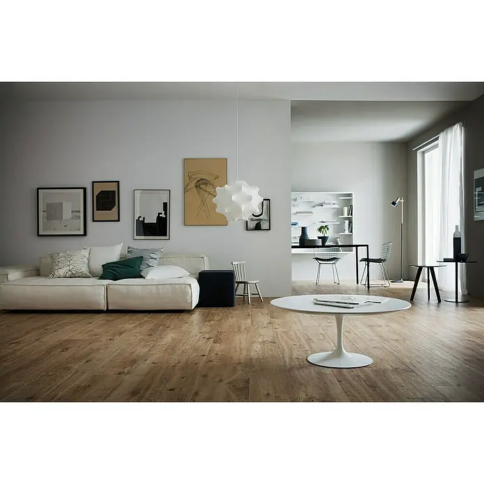 Harmonie by Palazzo Feinsteinzeugfliese - 30 x 120 cm, Eiche, Matt - Stimmungsaufnahme