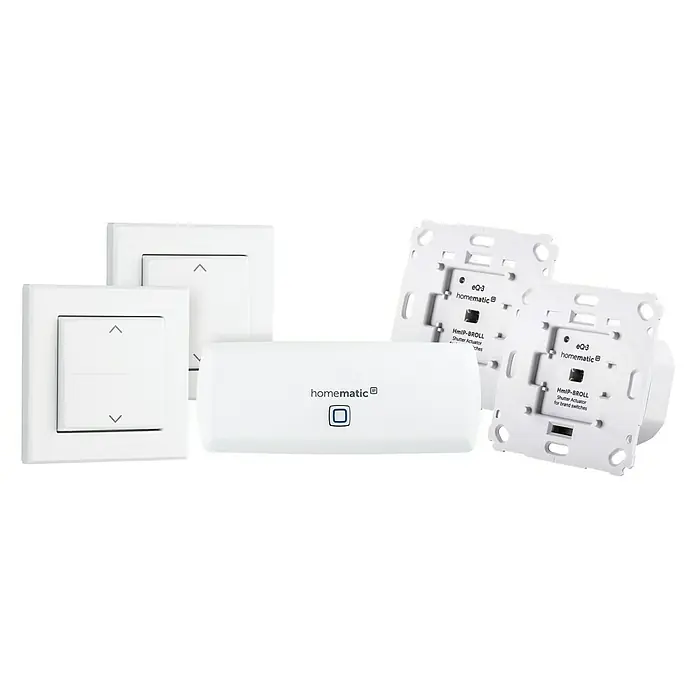 Homematic IP Starter-Set Beschattung WLAN HmIP-SK15 - Max. Leistung: 500 W, Smarte Steuerung: Homematic IP App - Vorderansicht