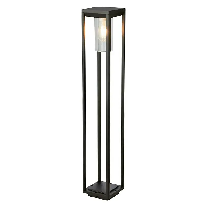 Searchlight Sandr Sokkellamp voor buiten - Hoogte: 90 cm, Zwart - Diagonaal zicht