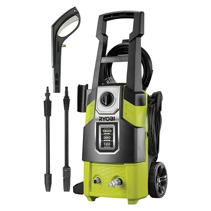 Ryobi Hogedrukreiniger RPW120B - 1.800 W, Max. druk: 120 bar, Waterdoorvoer: Max. 380 l/u - Vooraanzicht