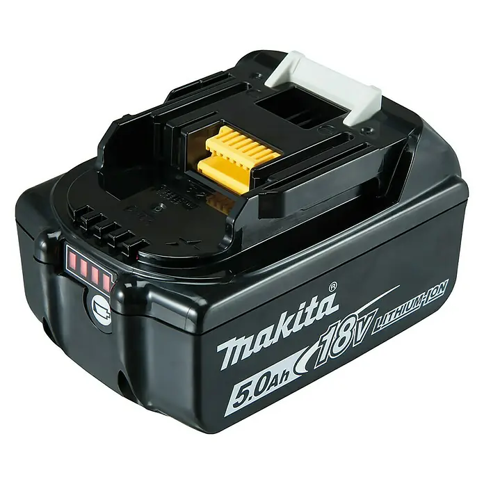 Makita Akku-Bohrschrauber DHP485RTJ - 18 V, 2 Akkus, 5 Ah, Leerlaufdrehzahl: 0 U/min - 1.900 U/min - Diagonale Ansicht