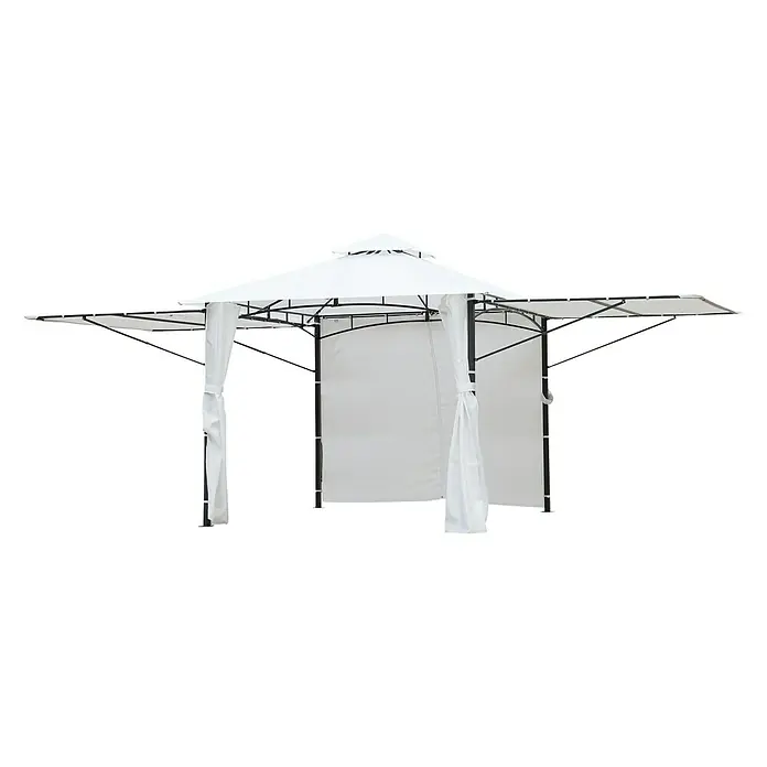 Sunfun Carpa con laterales Denia - L x An x Al: 300 x 300 x 270 cm, Blanco - Vista angular