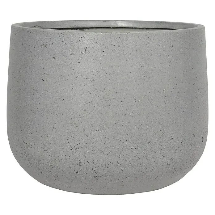 Pflanztopf Monza - Außenmaß (Ø x H): 65 x 50 cm, Kunststoff, Grau - Vorderansicht