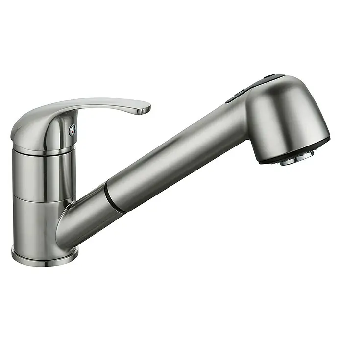 Rousseau Grifo de cocina Bago - Acero inoxidable, Grifo extraíble - Vista de perfil derecho