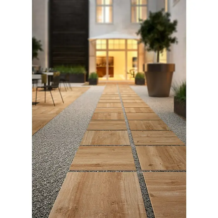 Marazzi Terrassenfliese E20T Harmonie - 60 x 60 x 2 cm, Zeder, Matt - Anwendungsbeispiel