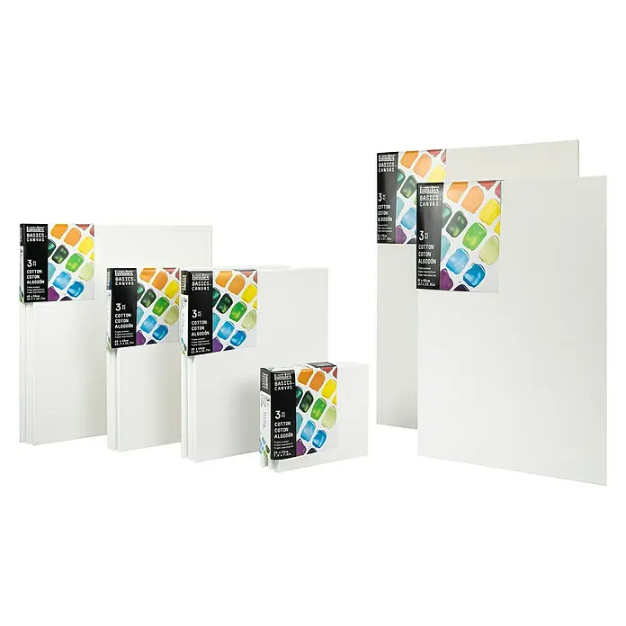 Liquitex Basics Slikarsko platno sa drvenim okvirom - 50 x 40 x 1,8 cm, Pamuk, Trostruko grundirano - Pogled sprijeda