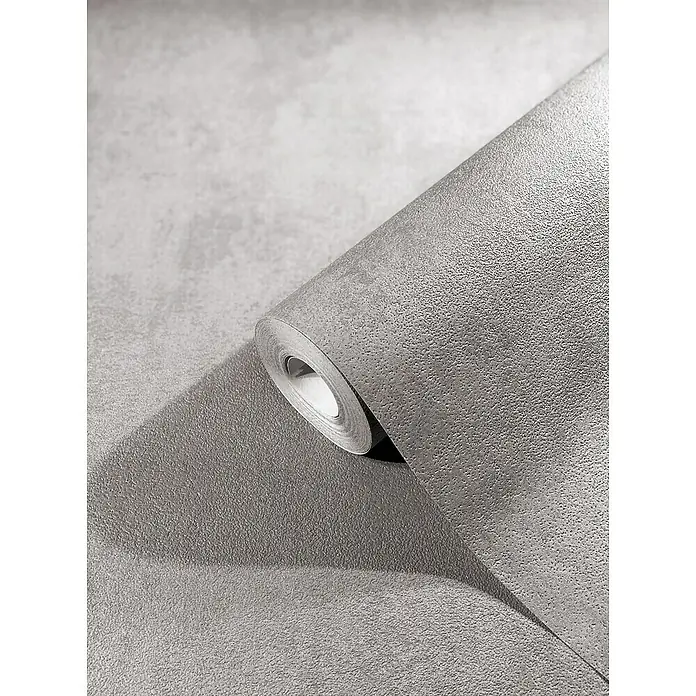 SCHÖNER WOHNEN-Kollektion New Spirit Vliestapete - Greige, Uni, 10,05 x 0,53 m - Detailaufnahme