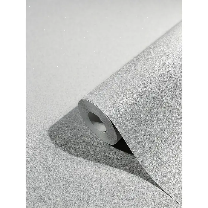 SCHÖNER WOHNEN-Kollektion New Spirit Vliestapete - Silbergrau, Uni, 10,05 x 0,53 m - Detailaufnahme