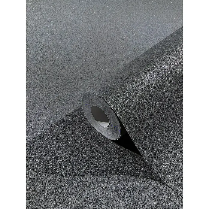 SCHÖNER WOHNEN-Kollektion New Spirit Vliestapete - Dunkelgrau, Uni, 10,05 x 0,53 m - Detailaufnahme