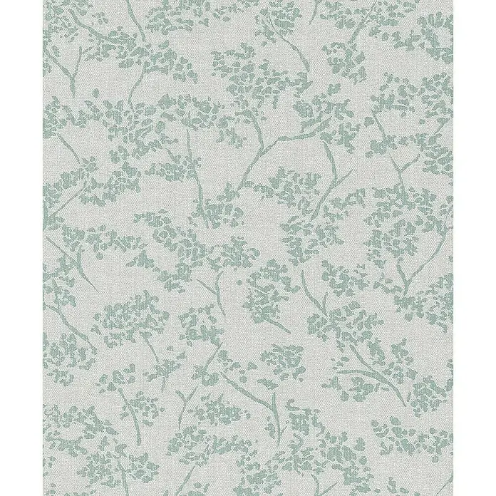 SCHÖNER WOHNEN-Kollektion New Spirit Vliestapete Struktur I - Beige/Blau, Floral, 10,05 x 0,53 m - Detailaufnahme