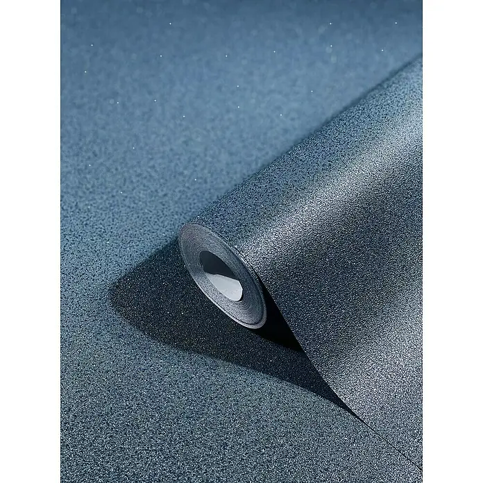 SCHÖNER WOHNEN-Kollektion New Spirit Vliestapete - Blau, Uni, 10,05 x 0,53 m - Detailaufnahme