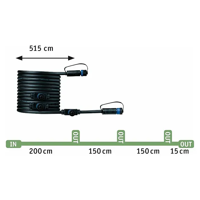 Paulmann Plug & Shine Set de luces de jardín LED Sting - 6 W, 3 luces, Estaca, IP67
