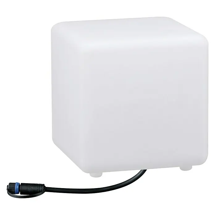 Paulmann Plug & Shine LED kültéri fény Cube - 1 láng, Meleg fehér, IP67 - Szögletes nézet