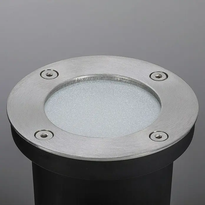 Paulmann Plug & Shine Bodeneinbauleuchte - 3,6 W, Silber, Ø x H: 9,6 x 9,2 cm - Detailaufnahme