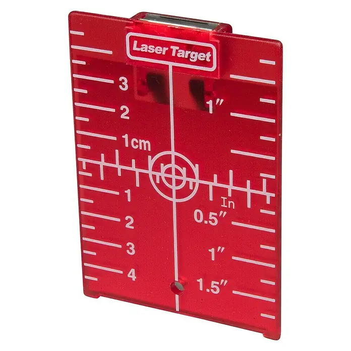 Laser-Zieltafel - Höhe: 11,4 cm - Diagonale Ansicht