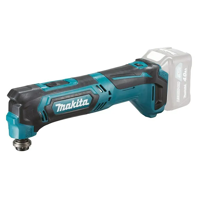 Makita Akku-Multifunktionswerkzeug TM30DZ - 12 V, Ohne Akku, Oszillationswinkel: ± 1,6° - Diagonale Ansicht