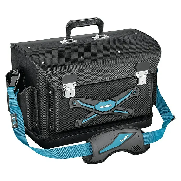 Makita Werkzeugtasche - Anzahl Fächer: 17, Fassungsvermögen: 27 l - Diagonale Ansicht