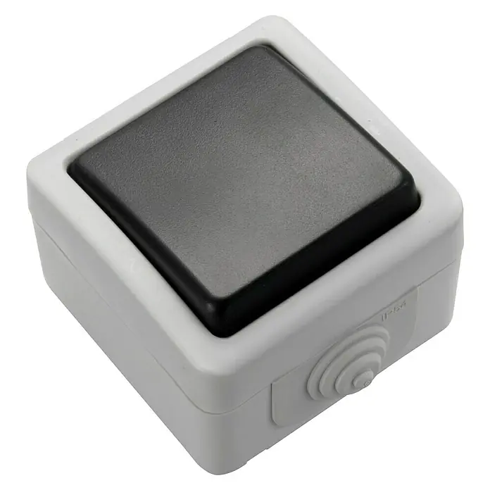 Fontini Interruptor/Conmutador - Negro, 10 A - Vista angular