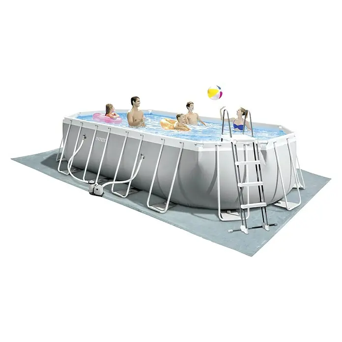 Intex Bazen Prism Frame Oval Set - 610 x 305 x 122 cm, 5.678 l/h - Proizvod u upotrebi