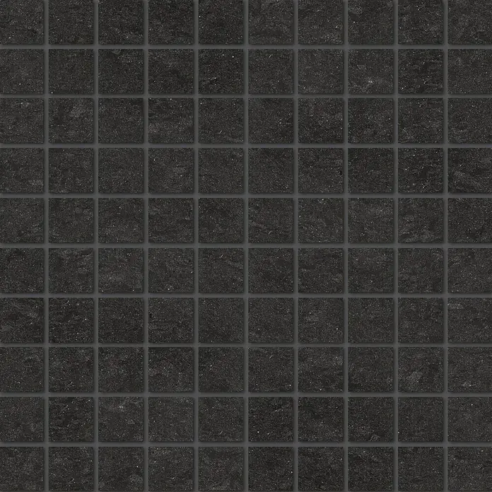 Futura by Palazzo Mosaikfliese Feinsteinzeug - 30 x 30 cm, Schwarz, Poliert - Detailaufnahme