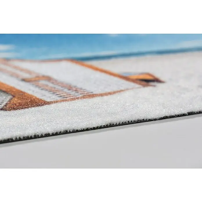 Astra Fußmatte Deco Print - Strand, Bunt, 40 x 60 cm, 100 % Polyamid - Detailaufnahme