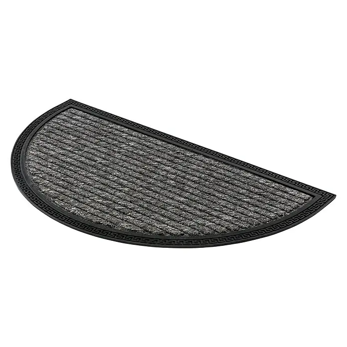 Astra Border Star Fußmatte - Grau, 70 x 40 cm, 100 % Polypropylen - Diagonale Ansicht