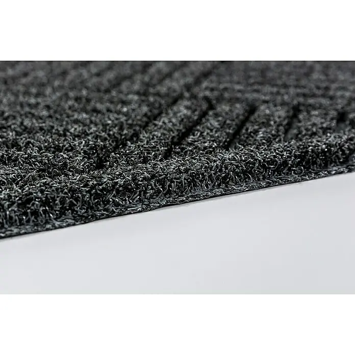 Astra Fußmatte Scraper Design - Anthrazit, 45 x 75 cm, 100% Polypropylen - Detailaufnahme