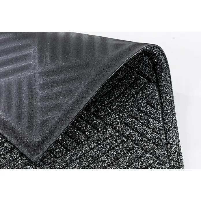 Astra Fußmatte Scraper Design - Anthrazit, 45 x 75 cm, 100% Polypropylen - Detailaufnahme