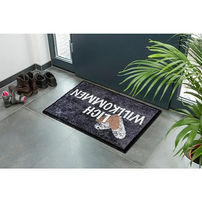 Astra Sauberlaufmatte Pure & Soft - L x B: 50 x 70 cm, Herzlich willkommen - Stimmungsaufnahme